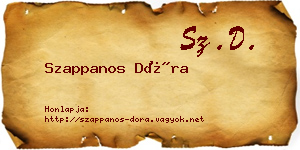 Szappanos Dóra névjegykártya
